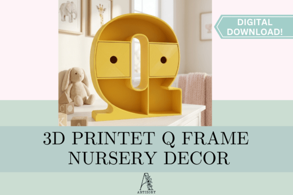 Letter Q Shelf Organizer STL 3D-Druck Von Artizory
