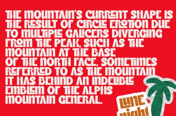 Lune Night Font PNG with transparent background - Preview 3