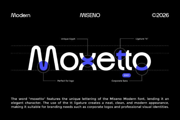 Miseno Font PNG with transparent background - Preview 5