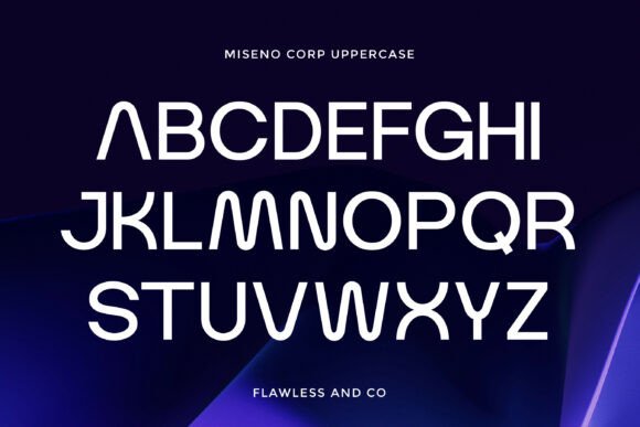 Miseno Font PNG with transparent background - Preview 6