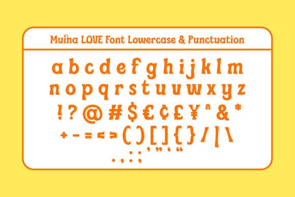 Muina Love Font PNG with transparent background - Preview 5