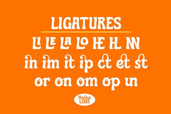 Muina Love Font PNG with transparent background - Preview 6