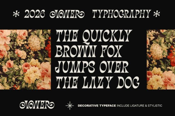 Nower Font PNG with transparent background - Preview 1