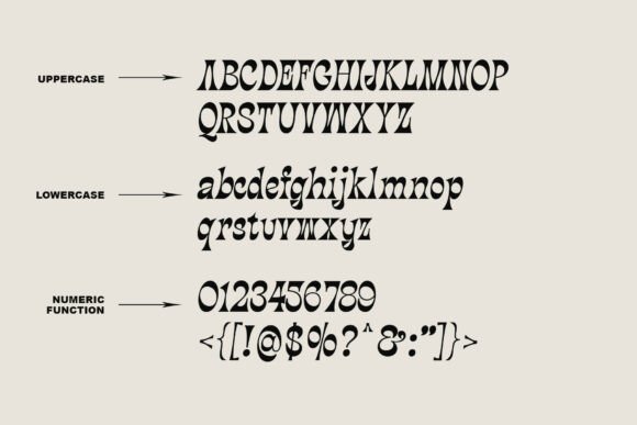 Nower Font PNG with transparent background - Preview 4