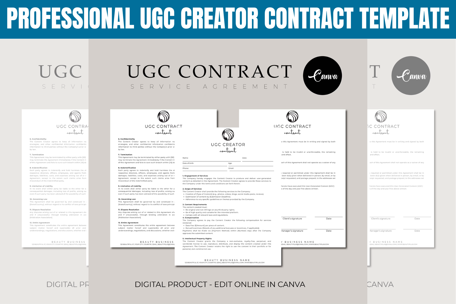 Professional UGC Creator Contract