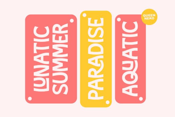 Queen Neko Font PNG with transparent background - Preview 1
