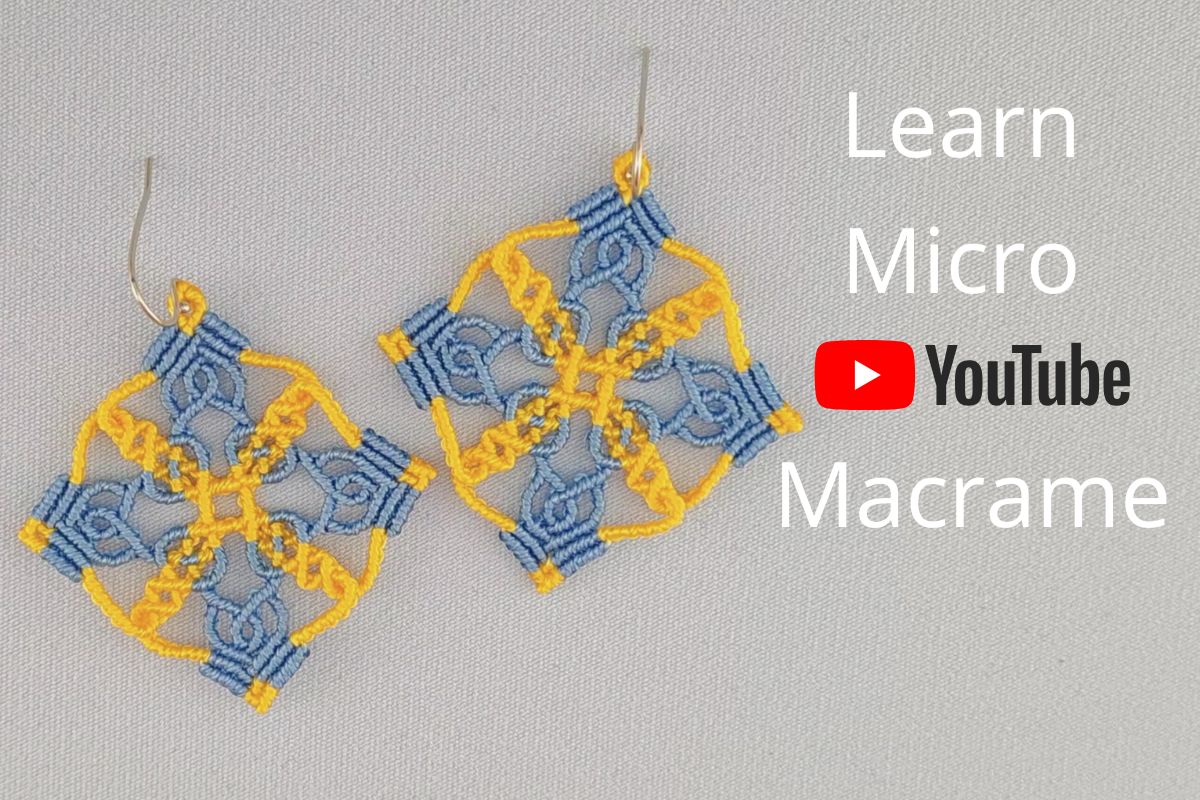 Two-color Square Earrings