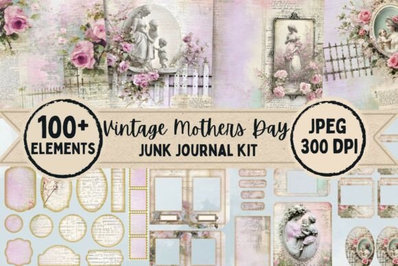 Vintage Mother’s Day Junk Journal Kit