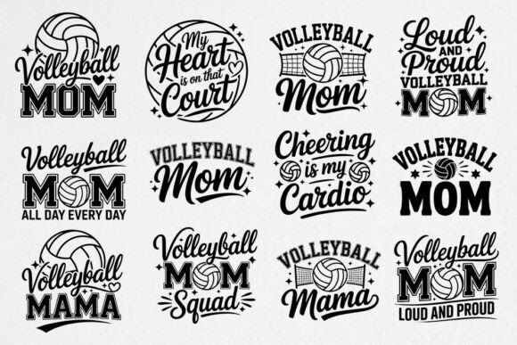 Volleyball Mom SVG Bundle Mothers Day