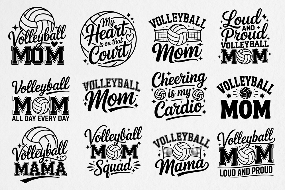 Volleyball Mom SVG Bundle Mothers Day