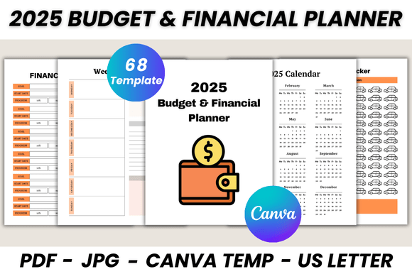 2025 Budget & Financial Planner Canva