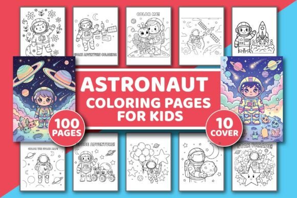 Astronaut Coloring Pages for Kids Book