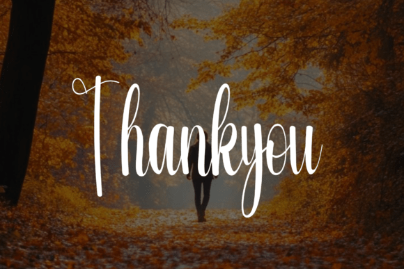 Autumn Behinding Font - Preview 6