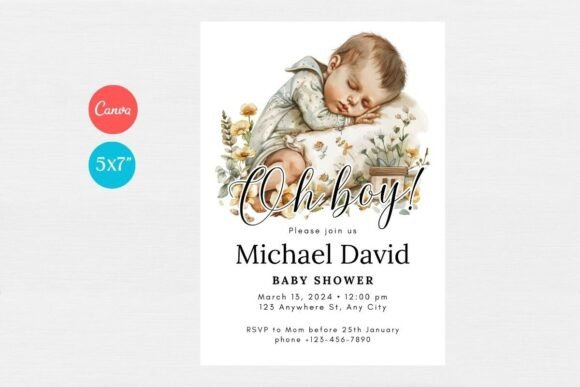 Baby Shower Welcome Sign & Invitation