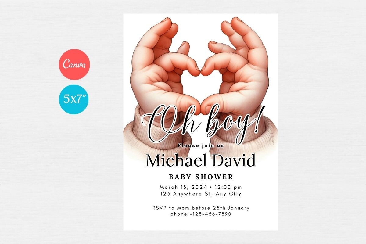 Baby Shower Welcome Sign & Invitation