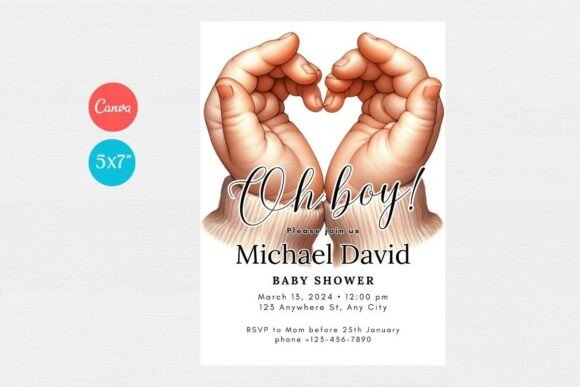 Baby Shower Welcome Sign & Invitation