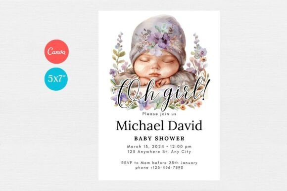 Baby Shower Welcome Sign & Invitation