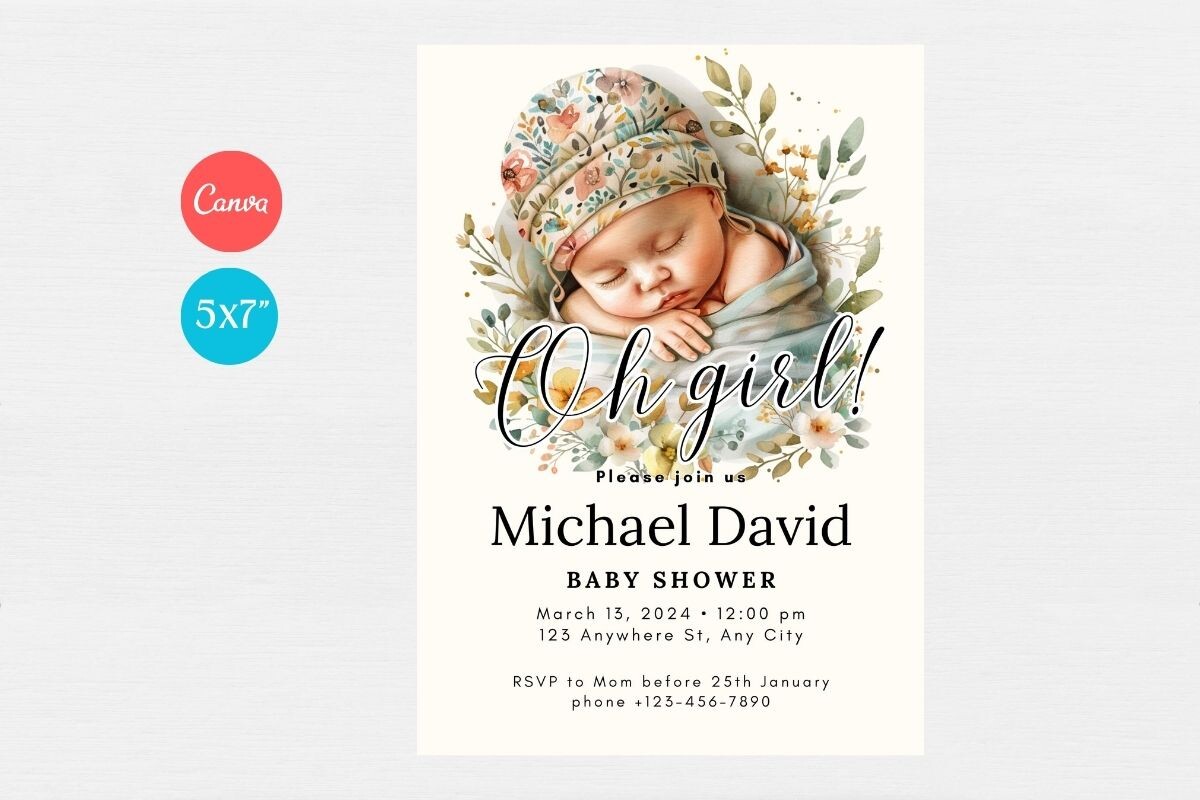 Baby Shower Welcome Sign & Invitation