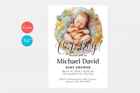 Baby Shower Welcome Sign & Invitation