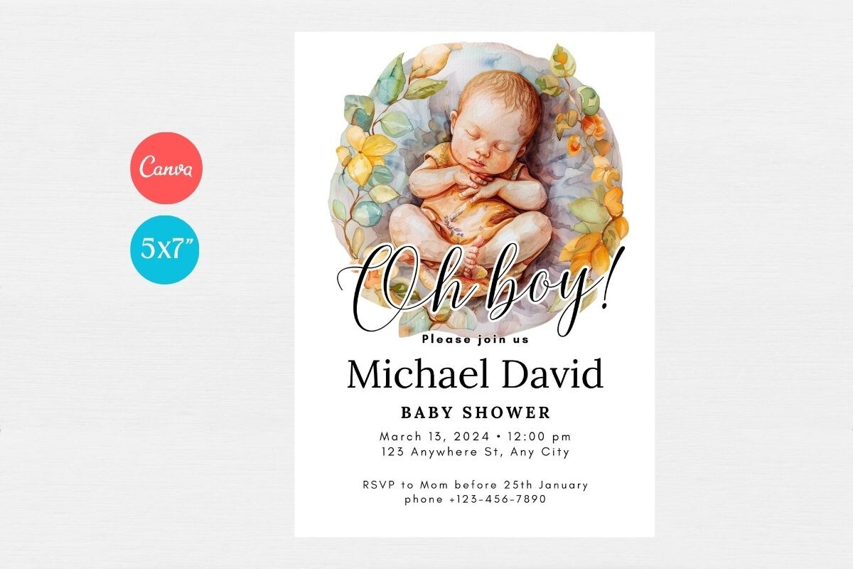 Baby Shower Welcome Sign & Invitation