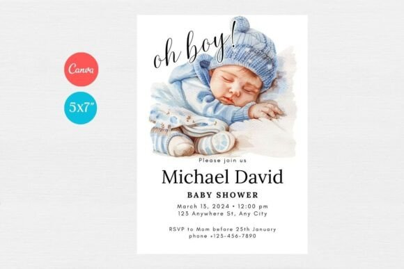 Baby Shower Welcome Sign & Invitation