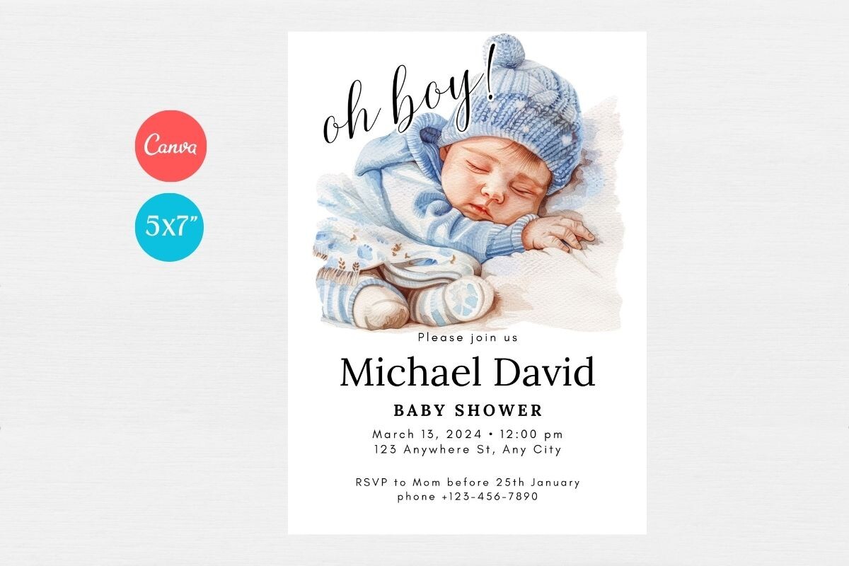 Baby Shower Welcome Sign & Invitation