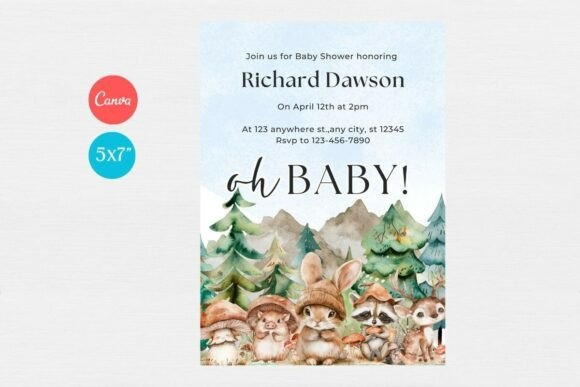 Baby Shower Welcome Sign & Invitation