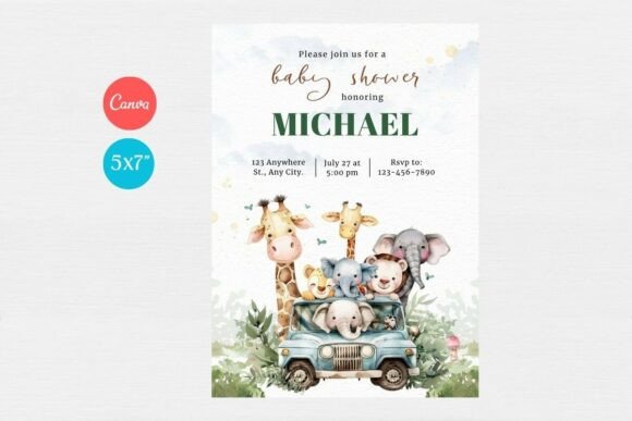 Baby Shower Welcome Sign & Invitation