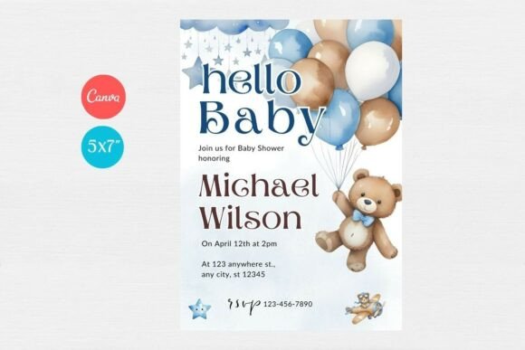 Baby Shower Welcome Sign & Invitation