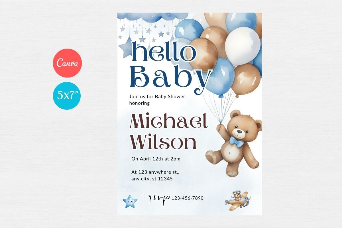 Baby Shower Welcome Sign & Invitation