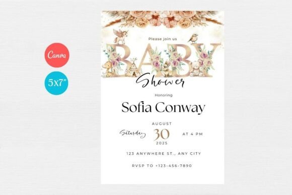 Baby Shower Welcome Sign & Invitation