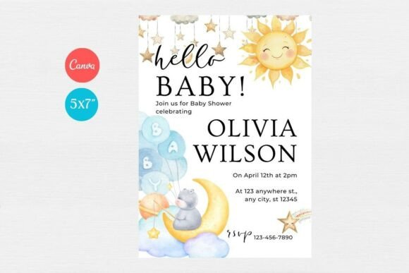 Baby Shower Welcome Sign & Invitation