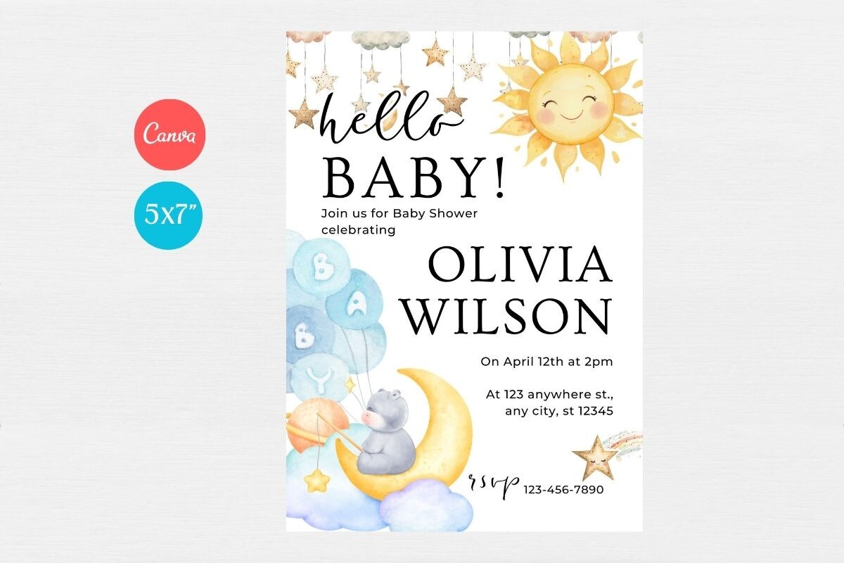 Baby Shower Welcome Sign & Invitation