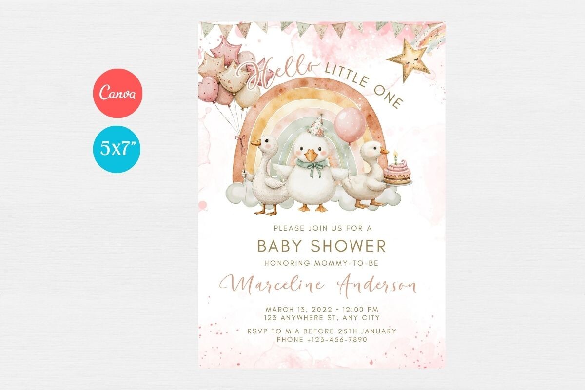 Baby Shower Welcome Sign & Invitation