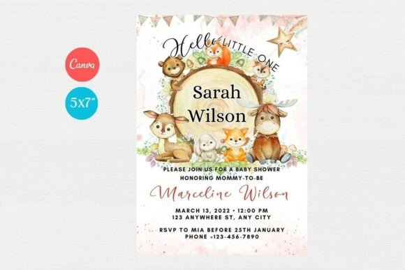 Baby Shower Welcome Sign & Invitation