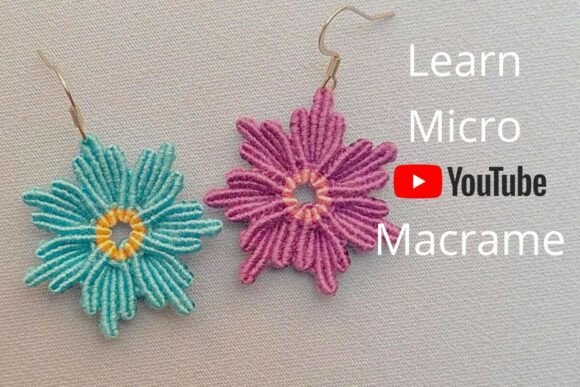 Blue Flower Earrings
