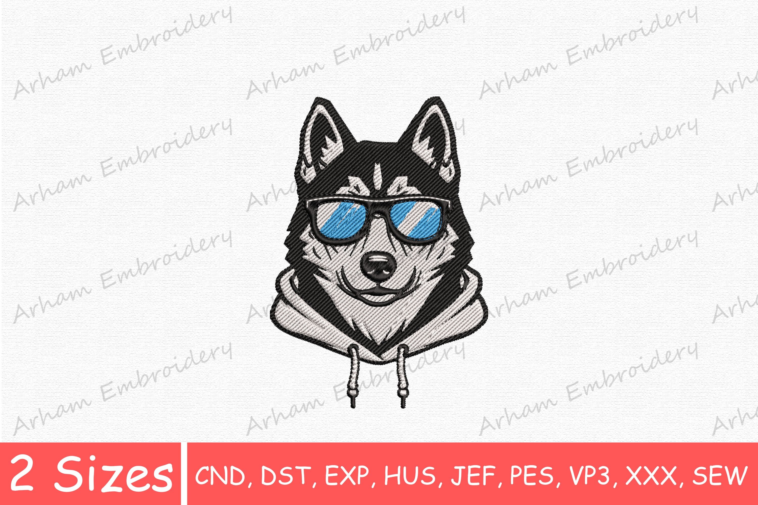 Cool Husky Dog with Sunglasses
