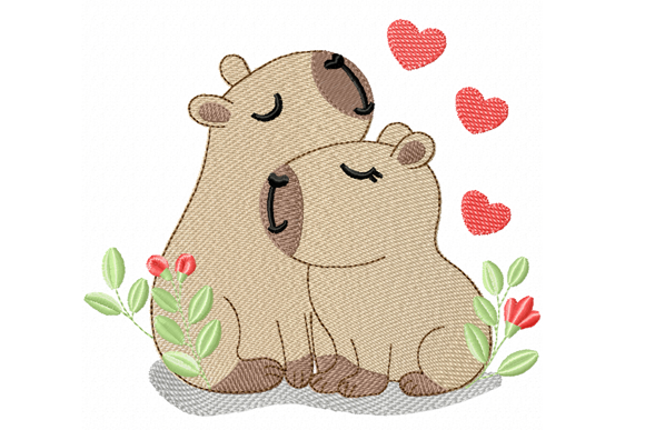 Cute Capybara Love
