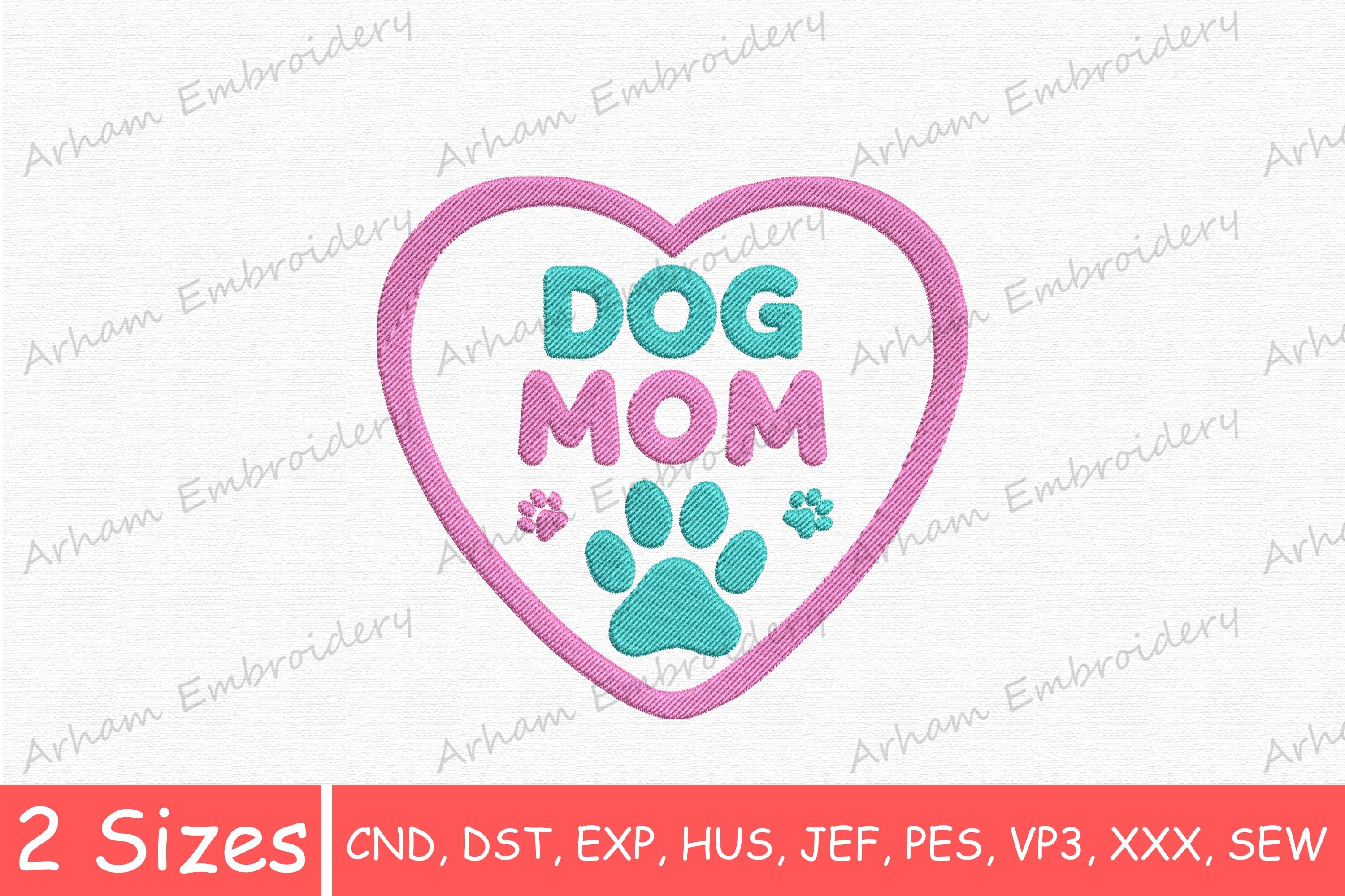 Dog Mom Heart Paw