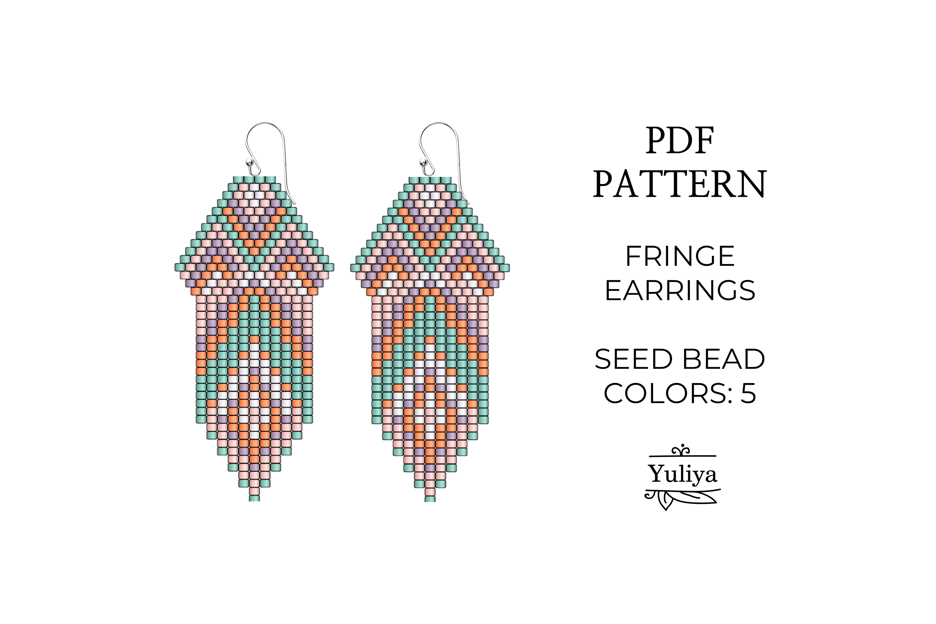Ethno Earrings Bead Pattern