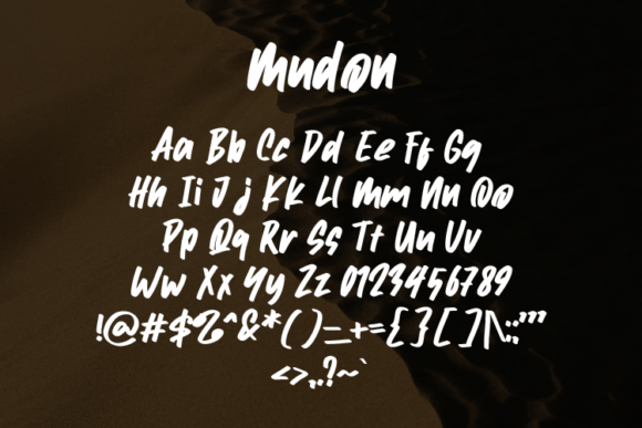 Mudon Font PNG with transparent background - Preview 1
