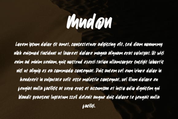 Mudon Font PNG with transparent background - Preview 2