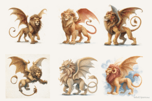 Manticore Vector Mythical Manticore Illustration Graphic by Velvet.Sparrow · Creative ...