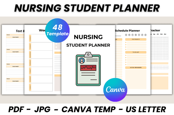 Nursing Student Planner Canva Template
