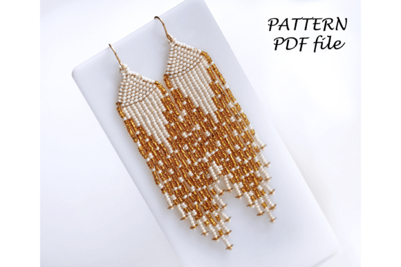 Pattern Boho Earrings, Fringe Earrings