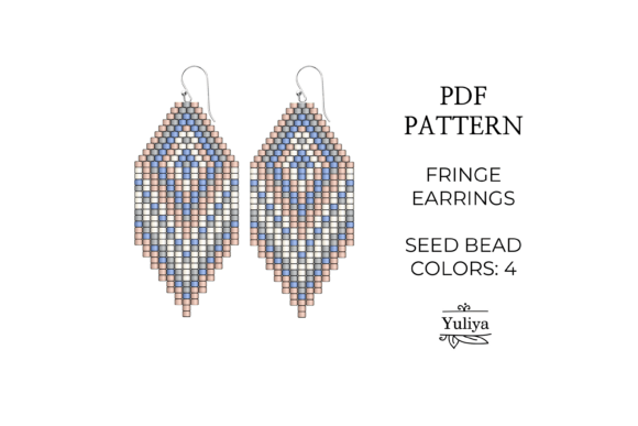 Romantic Fringe Earrings Pattern PDF