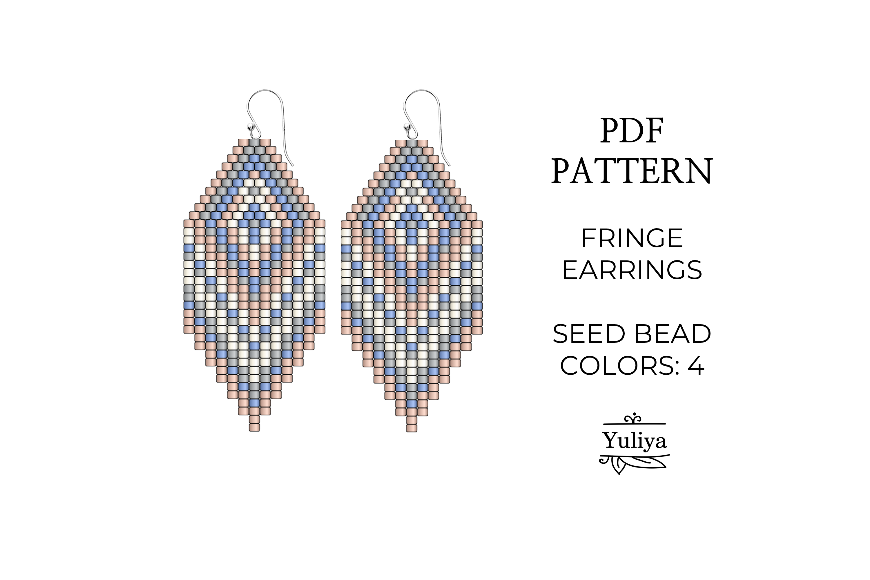 Romantic Fringe Earrings Pattern PDF