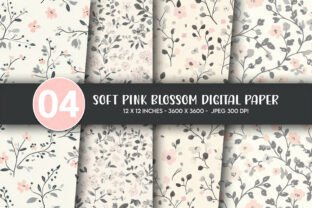 Soft Pink Blossom Digital Paper Graphic by Artify Hub Studio · Creative ...