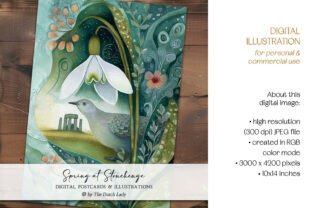 Spring at Stonehenge Postcard Set Graphic by daphnepopuliers · Creative ...