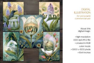 Spring at Stonehenge Postcard Set Graphic by daphnepopuliers · Creative ...